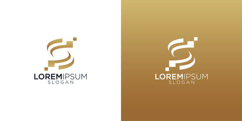 abstract s letter monogram logo vector design collection