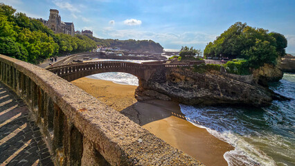 Fototapeta premium Little island in Biarritz