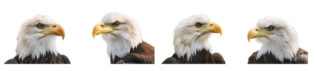 Obraz premium Bald eagle portrait, head and shoulders, side view