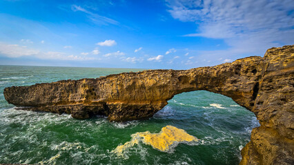 the arch in the rock