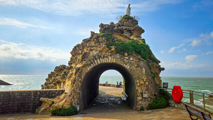 old little tunnel on the rock