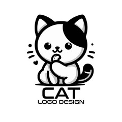 Cat Vector Logo Design