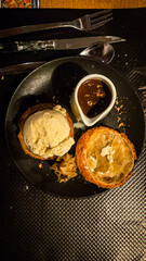 Chocolate ice cream pastry dessert