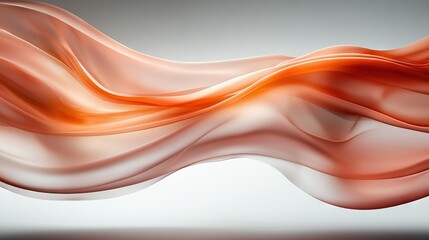  Orange and white wave on gray background