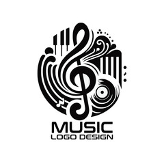 Music Vector Logo Design