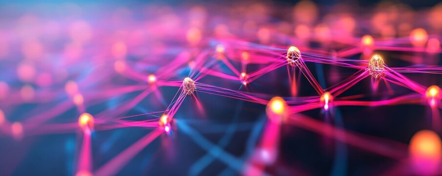 AI ecosystem transformation, virtual evolution models, glowing digital networks