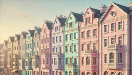 Fototapeta premium Pastel Building