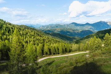 Berglandschaft in den Karnischen Alpen in Nassfeld in Kärnten Österreich