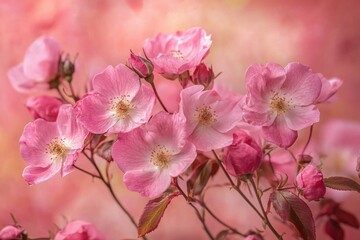 Charming floral display on a blush background honoring international women's day