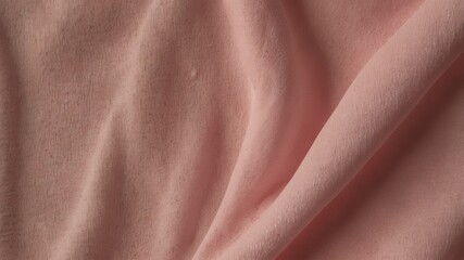 Fototapeta premium Pastel pink chiffon fabric draped softly as a delicate background
