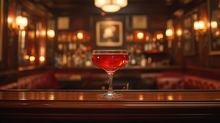 Manhattan at a New York jazz club