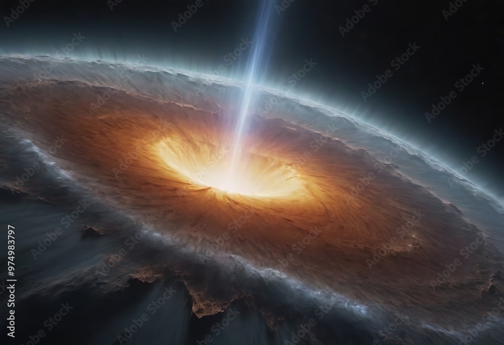Canvas Prints the remnants of a supernova, with debris clouds and intense streams of particles racing away from th