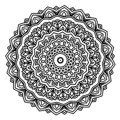 Fototapeta premium Mandala Coloring Pages for Calm and Stress-Free Coloring