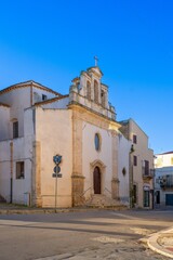Fototapeta premium Trinity Church, Trinity Square, Chiesa della Trinità, Alcamo, Trapani, Sicily, Italy