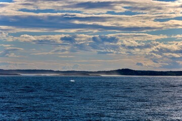 Clouds over the sea