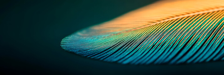 Obraz premium Texture of beautiful feather 