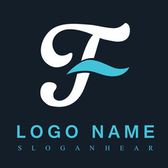 Fototapeta premium F Logo. F Letter Design Vector design template.