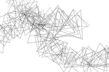 Transparent (PNG) graphic illustration of scattered triangles. Use as design element for websites, print and other graphics.