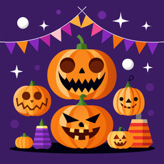 Vector design template halloween concept