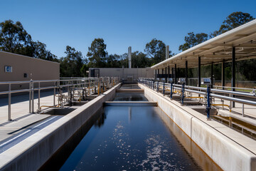 Fototapeta premium Water Treatment Plant | Advanced Facility for Purifying Water and Ensuring Environmental Sustainability