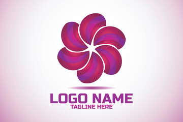 Flower logo. Floral logo design.