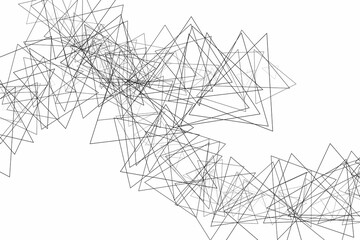 Graphic illustration of scattered triangles forming a pattern. Use as design element for websites, print and other graphics.