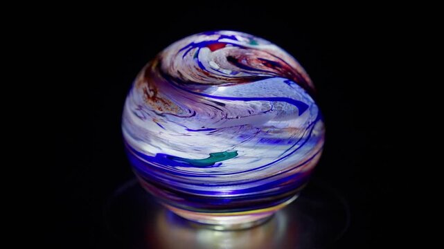Real Handmade Colorful Glass Sphere Turning