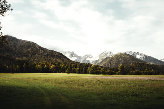 Berglandschaft im Nationalpark Triglav in Slowenien