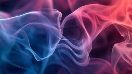 Obraz premium Colorful abstract smoke pattern on dark background, creative art concept