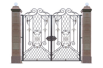 Gate with Caucasian ornamentation.