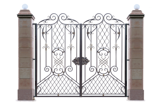 Gate with Caucasian ornamentation.