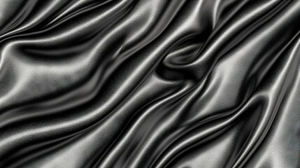 Obraz premium A clearer version of the text could be A close-up of a black fabric with wavy lines in its center