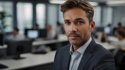 Fototapeta premium portrait of a professional businessman in a office