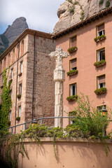 Historic monestary of Montserrat in Spain near Barcelona.