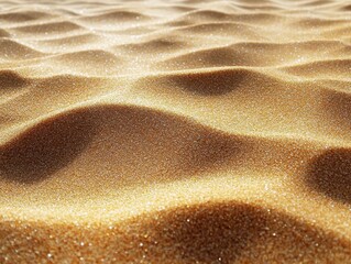 Obraz premium Golden sand waves create a tranquil and serene landscape, perfect for backgrounds or nature-themed projects.