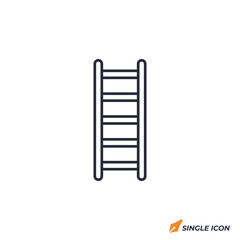 ladder icon vector illustration. ladder symbol isolated on white background