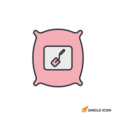 cement icon vector illustration. cement symbol isolated on white background