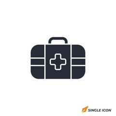 first aid kits icon vector illustration. first aid kits symbol isolated on white background