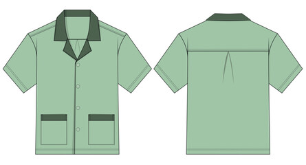 Cuban collar summer shirt