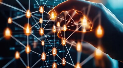 HR Network Structure. AI generated illustration