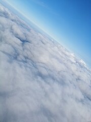 clouds from the plane