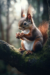 Obraz premium squirrel in the park