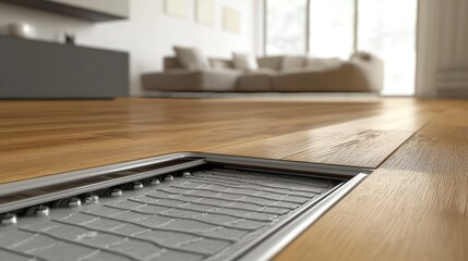 Naklejka premium Underfloor Heating System 3D. AI generated illustration