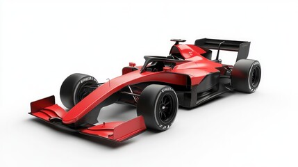 Naklejka premium Race Car and Driver Angled View. AI generated illustration