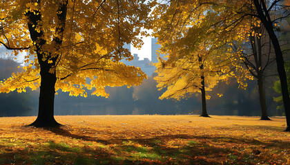 autumn tree in the park