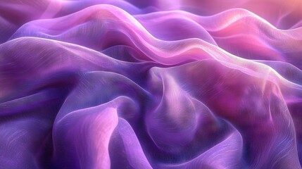 Obraz premium A picture of a purple cloth, featuring a clear image of the ocean waves in the background