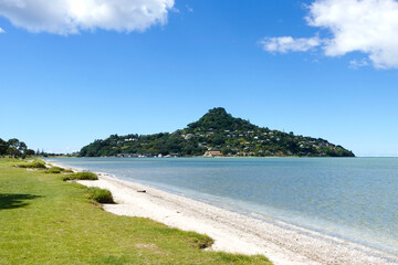 View of Mount Paku from Tairua Harbour