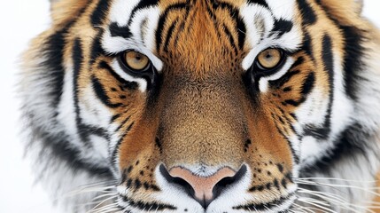 Obraz premium Close up of a Tiger s Face with Intense Eyes