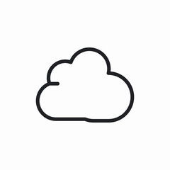 cloud web data icon sign vector