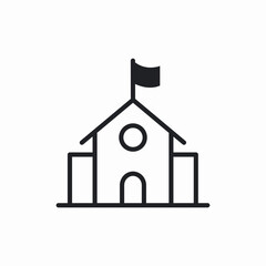 landmark gpvernment building icon sign vector